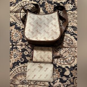 Coach shoulder bag and matching wallet